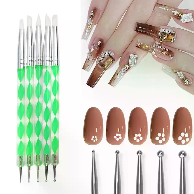 5 Pcs Silicone Clay Sculpting  - Nail Art Dotting Tool recensie en prijs
