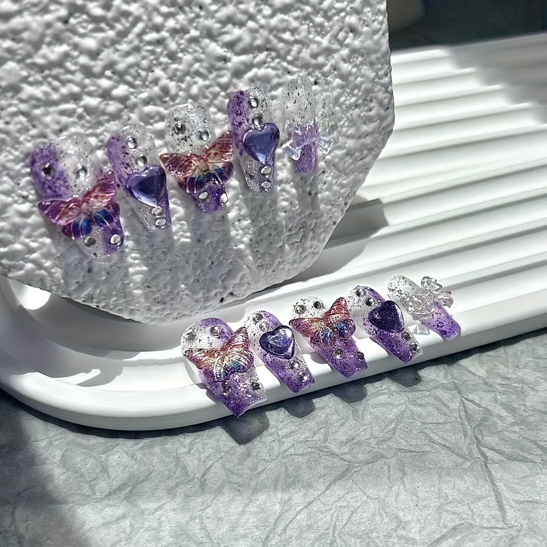 10 Pieces Purple Fantasy Butte - Nail Art Red recensie en prijs