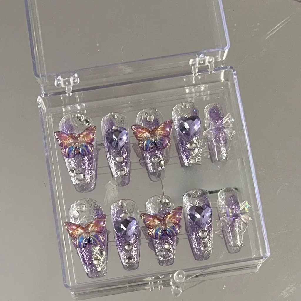10 Pieces Purple Fantasy Butte - Nail Art Red recensie en prijs
