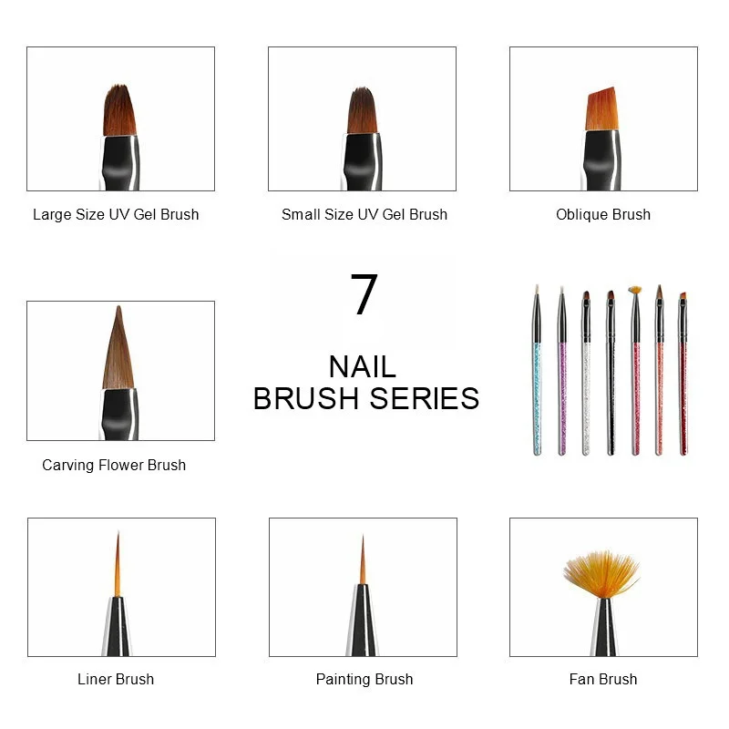3/8Pcs Nail Art Brush Design T - Nail Art Dotting Tool recensie en prijs