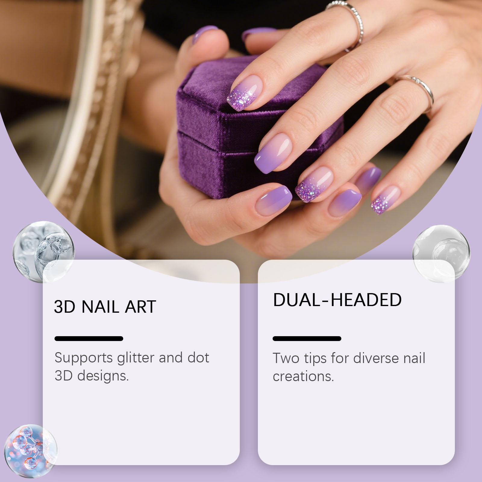 Nymixa 3 PCS Dual Head Silicon - Nail Art Dotting Tool recensie en prijs