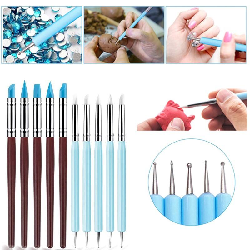 1/10/15 Pcs/Set Dual Ended Rhi - Nail Art Dotting Tool recensie en prijs