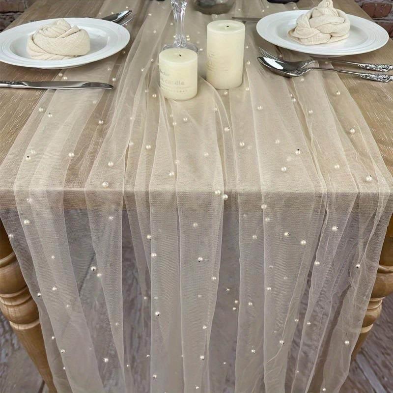 Ins Style Pearl Lace Tableclot - Nail Art Simple Elegant recensie en prijs