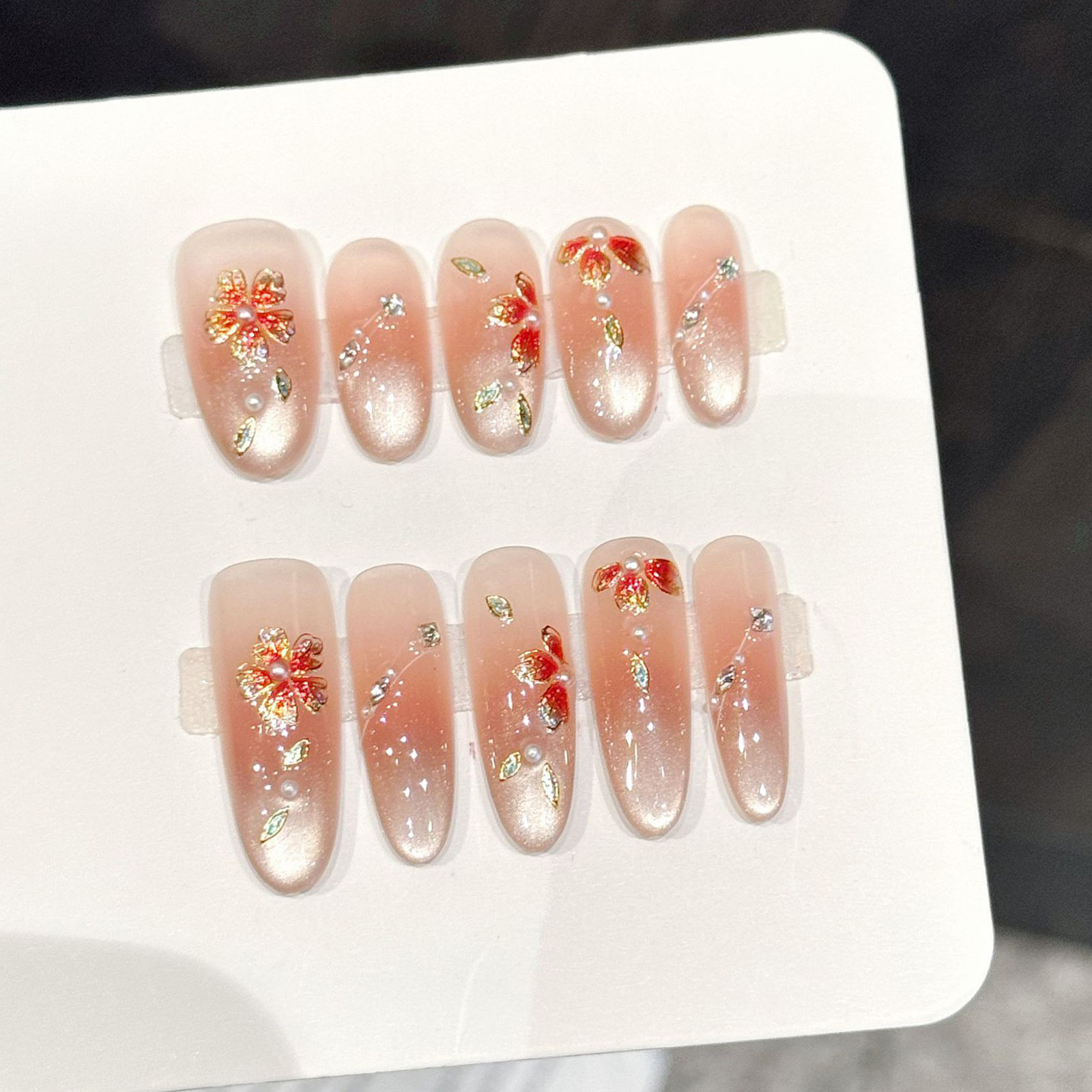 10pcs Handmade Fake Nails Pres - Nail Art Aesthetic recensie en prijs